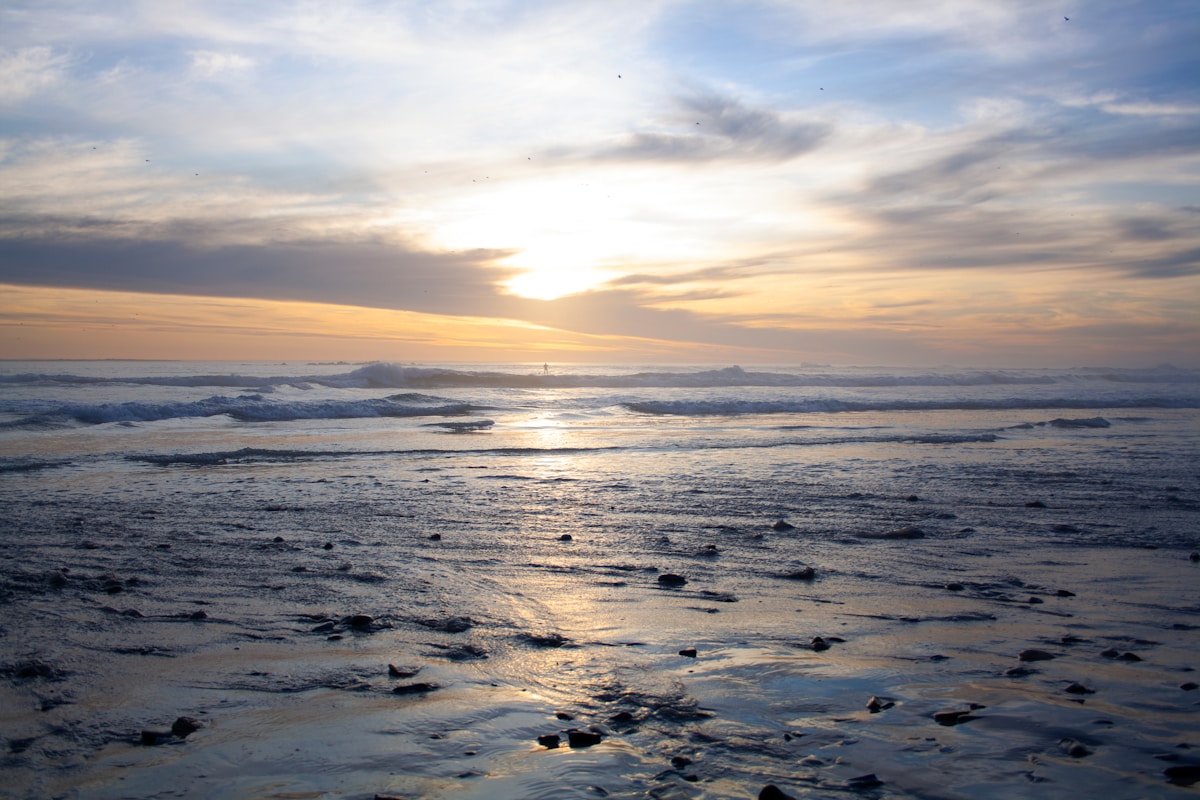 Cape Town beach at sunset — South Africa in August